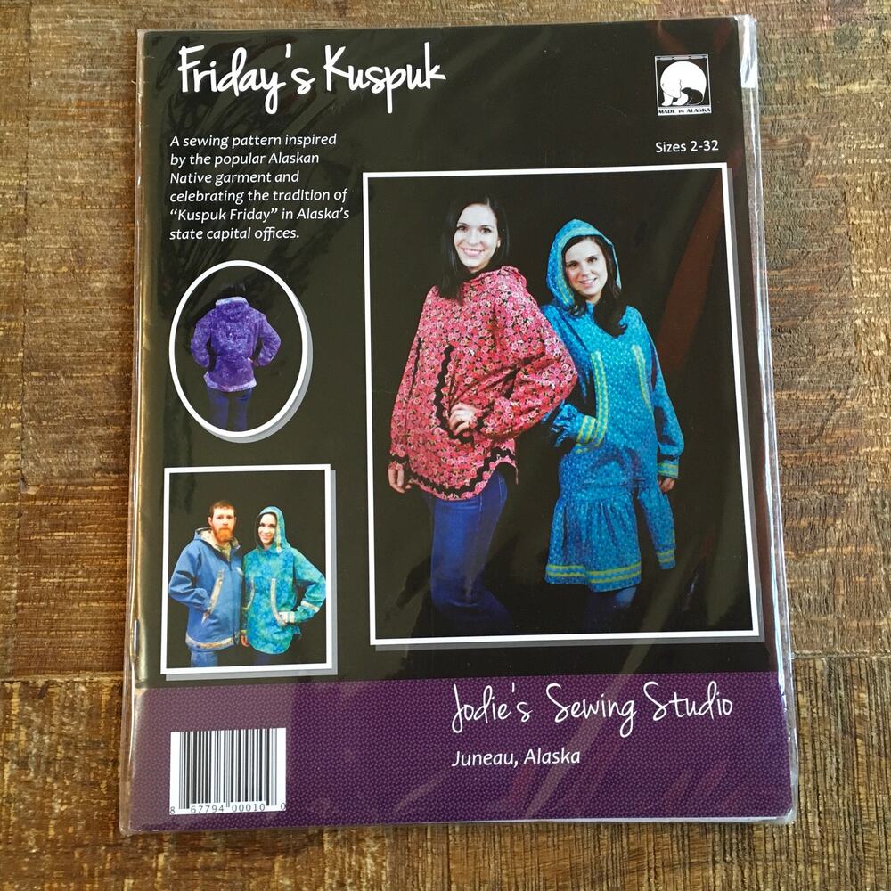 Friday's Kuspuk Alaska Eskimo Parka Coat Sewing Pattern Adult sz 2-32  UNCUT